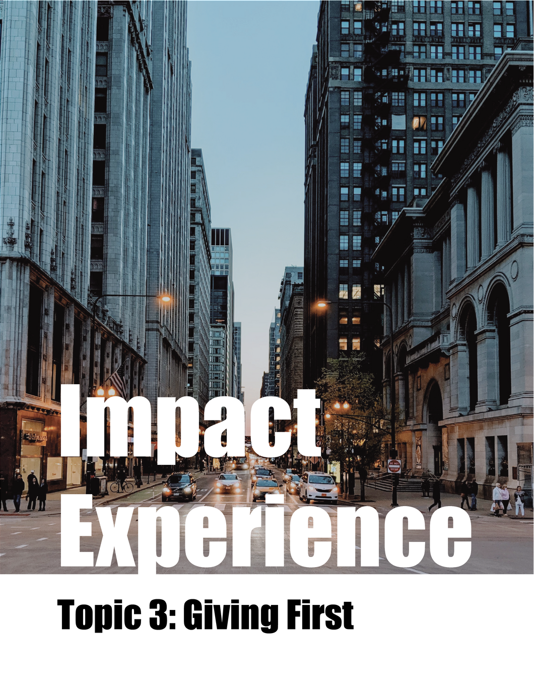 Impact Experience: Giving First Participant Workbook (Paperback)
